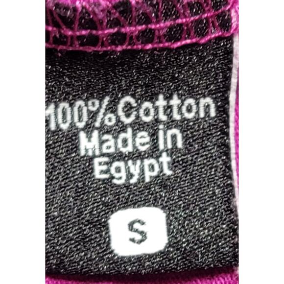 Alternative Fuchsia Draped Front Slub Knit Cardigan Sweater Small Lightweight - Picture 4 of 6